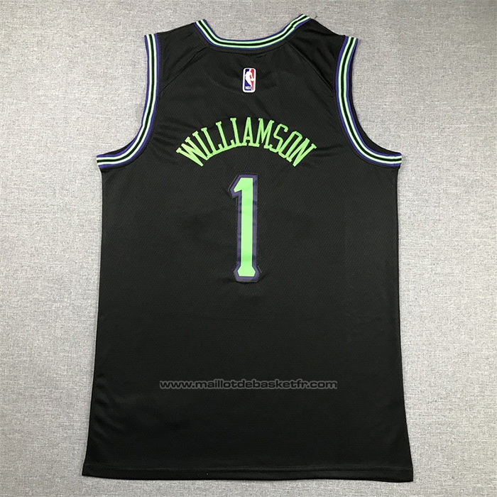Maillot New Orleans Pelicans Zion Williamson #1 Ville 2023-24 Noir